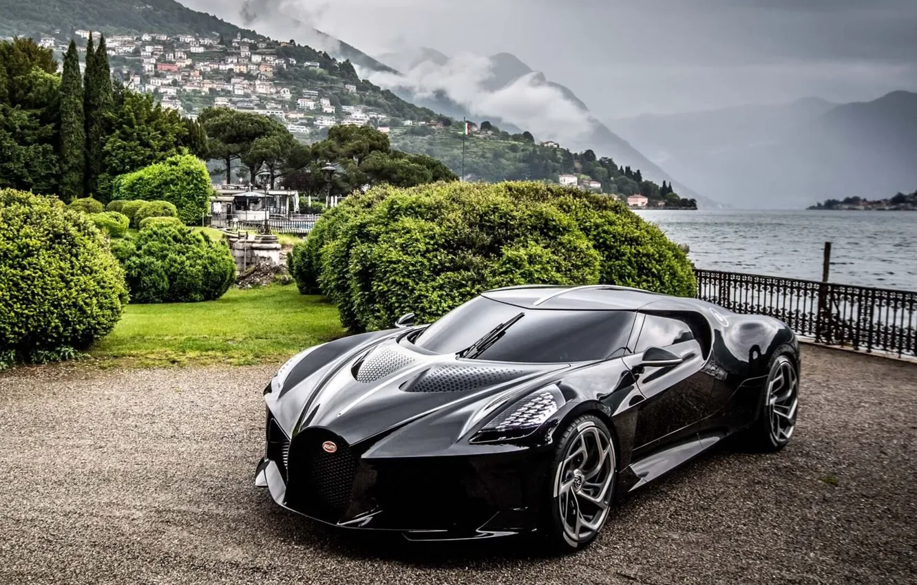 Фото обои Bugatti, Noire, La Voiture