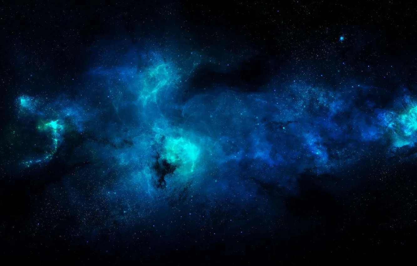 Фото обои космос, звезды, а может и просто рендеринг, но красиво :), ультрафиолетовый спектр