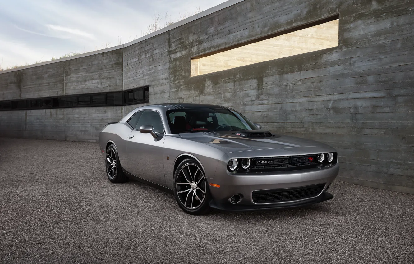 Фото обои Dodge, Challenger, додж, 392, челленджер, HEMI, Shaker, 2015