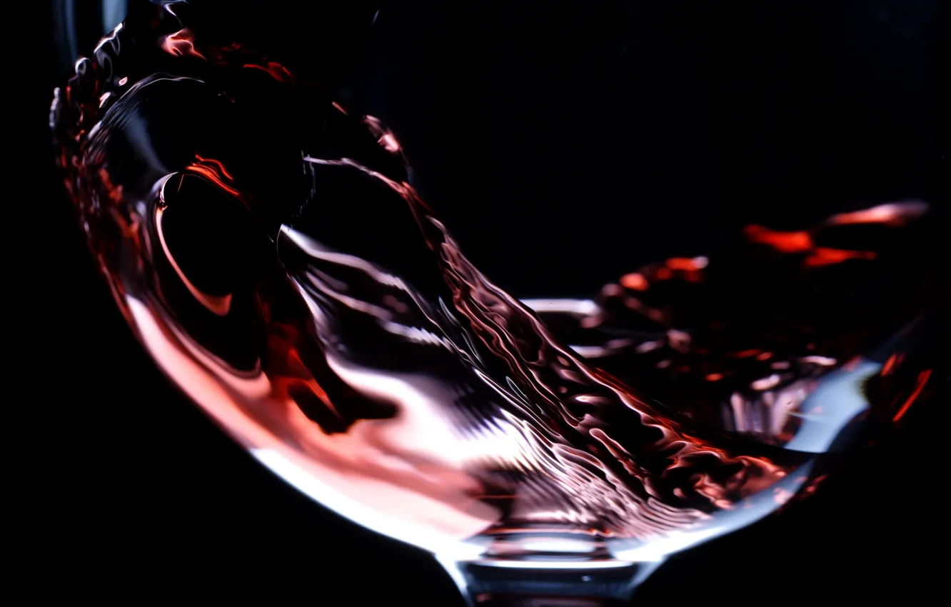 Фото обои стекло, макро, вино, красное, бокал, жидкость