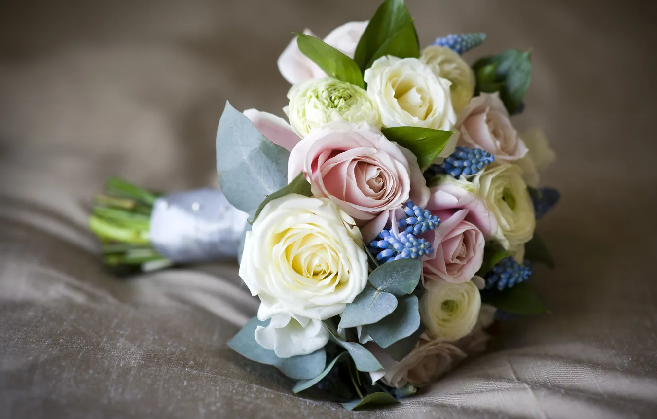 Фото обои розы, Цветы, свадебные, букеты