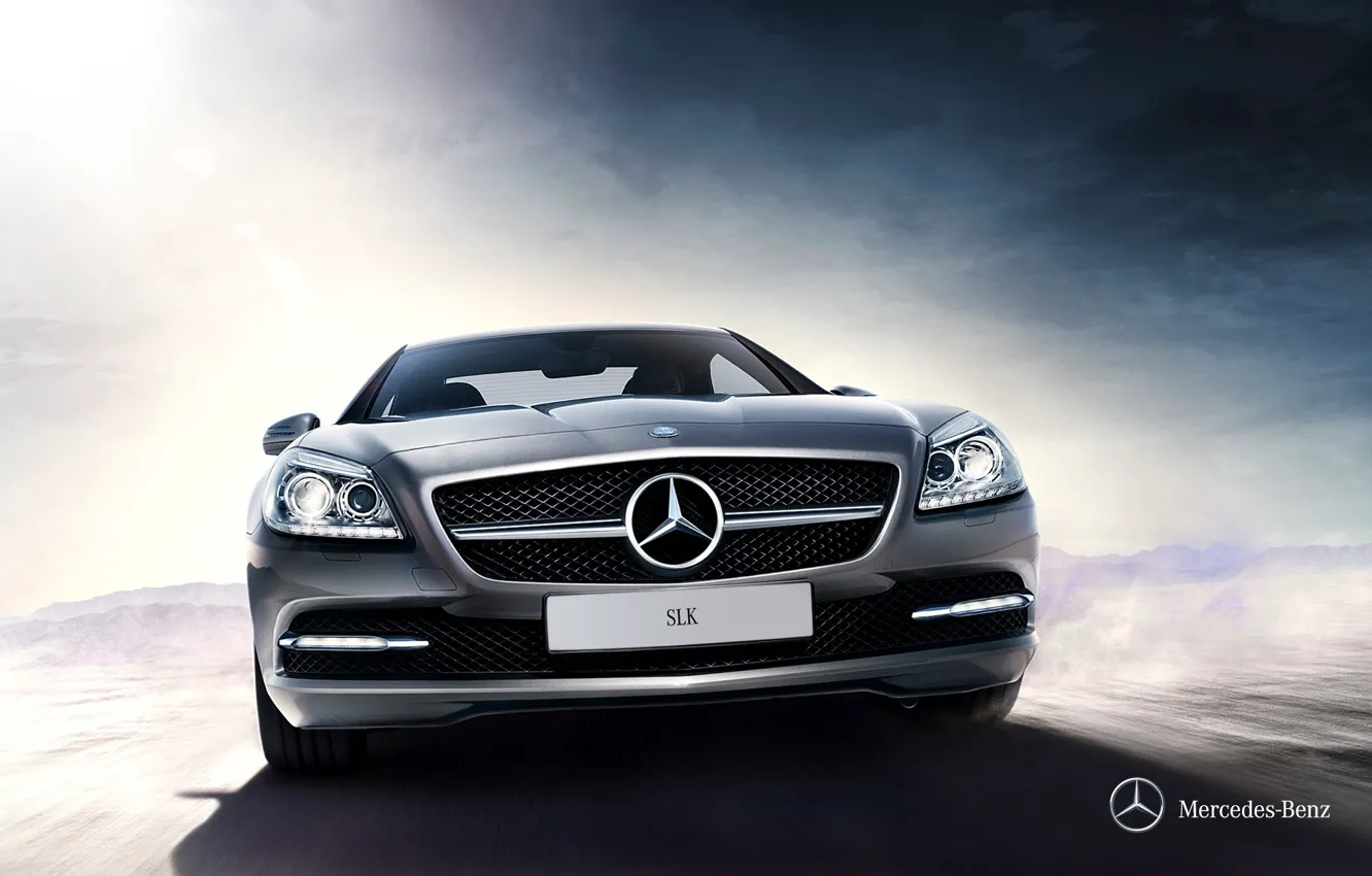 Фото обои Mercedes-Benz, кабриолет, мерседес, 2011, SLK, R172