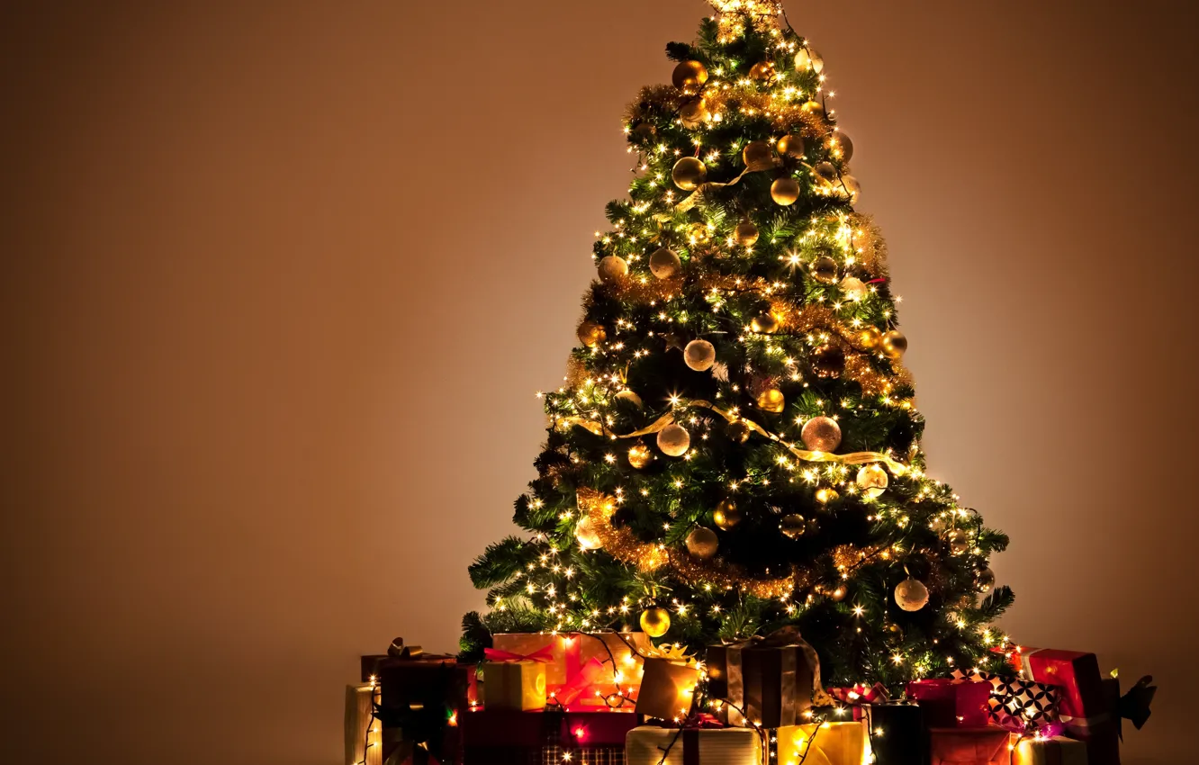 Фото обои украшения, игрушки, елка, Новый Год, Рождество, подарки, Christmas, tree