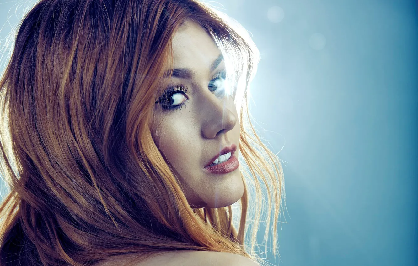 Фото обои портрет, рыжая, Katherine McNamara