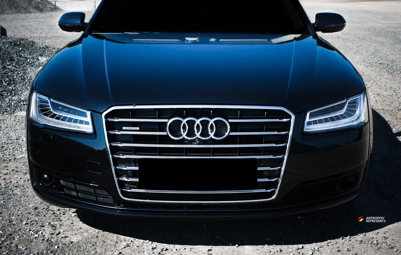 Фото обои Audi a8, quatro, blue audi