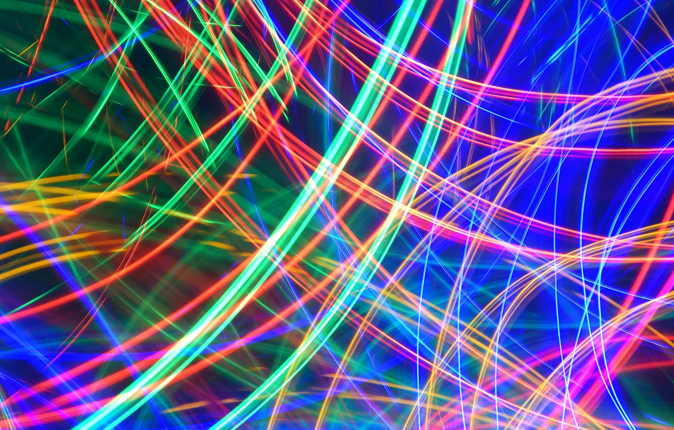 Фото обои лучи, свет, линии, цвет, объем