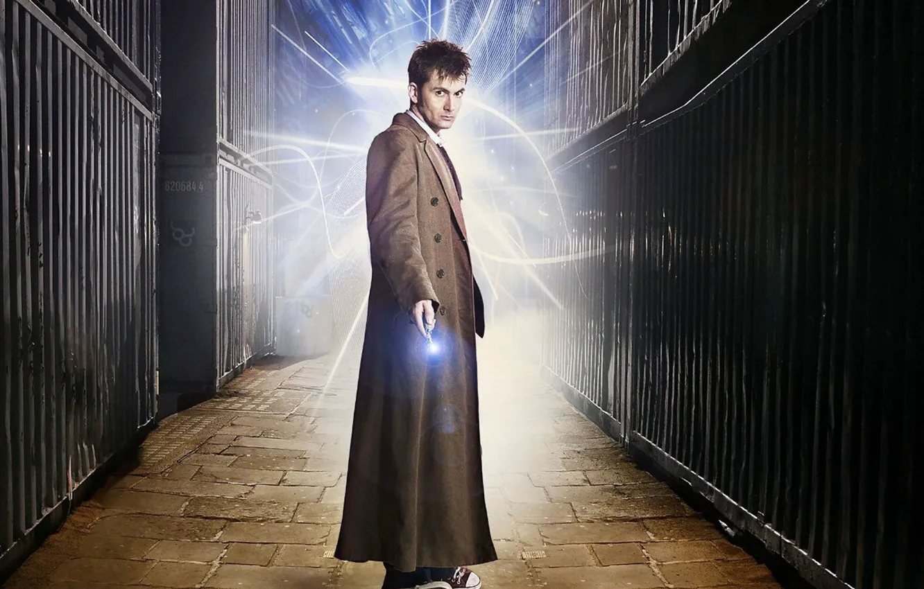 Фото обои взгляд, пальто, Doctor Who, Доктор Кто, David Tennant, Дэвид Теннант, Десятый Доктор, Tenth Doctor