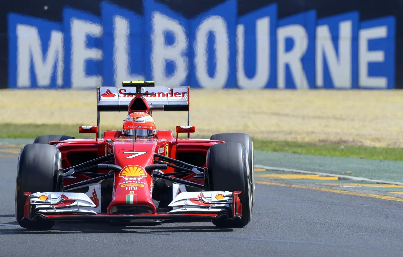 Фото обои Феррари, Австралия, Ferrari, Formula 1, Kimi Räikkönen, F14T