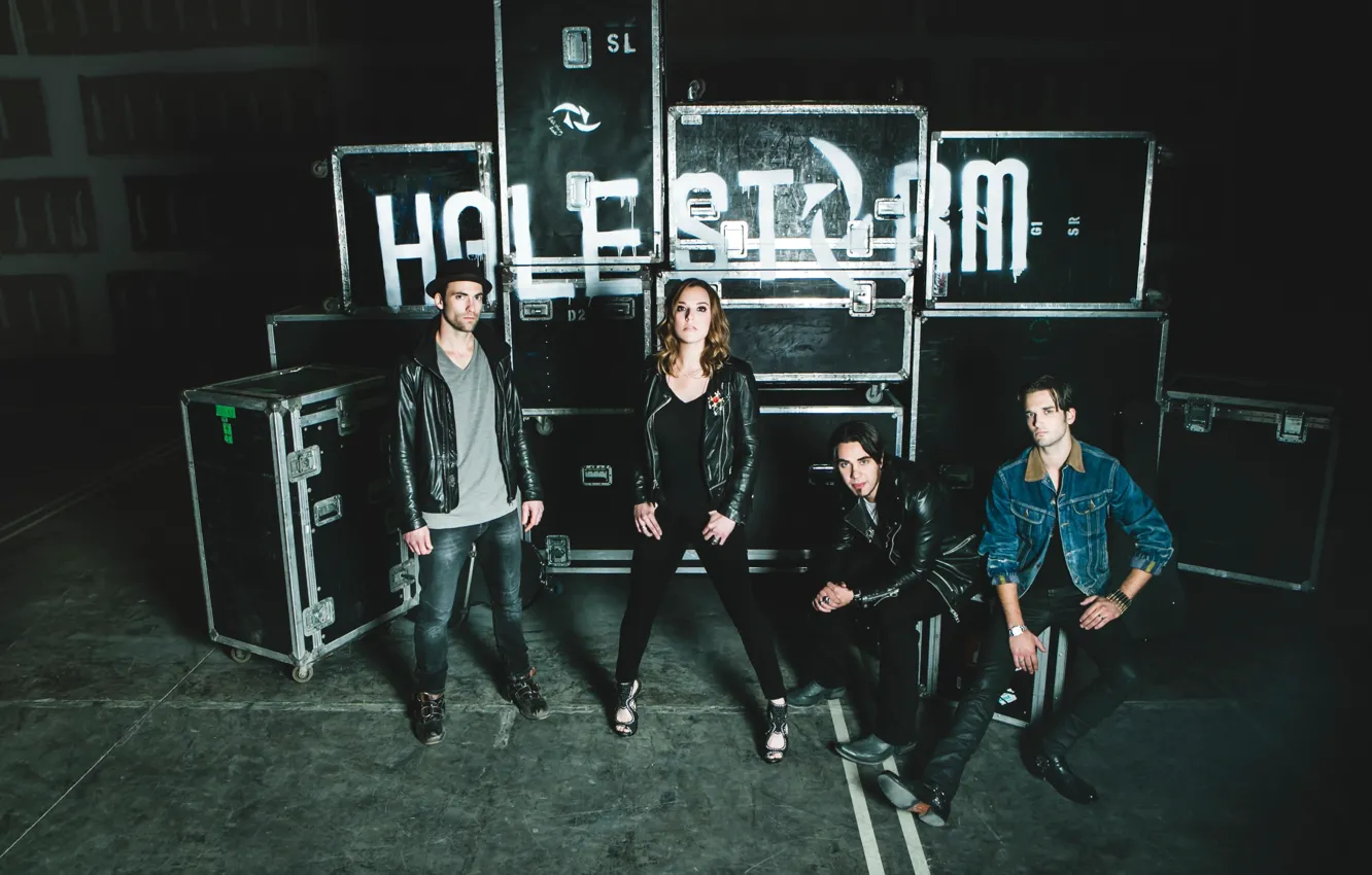 Фото обои hard rock, Halestorm, Lzzy Hale, Joe Hottinger, Arejay Hale, Josh Smith, Into the Wild Life