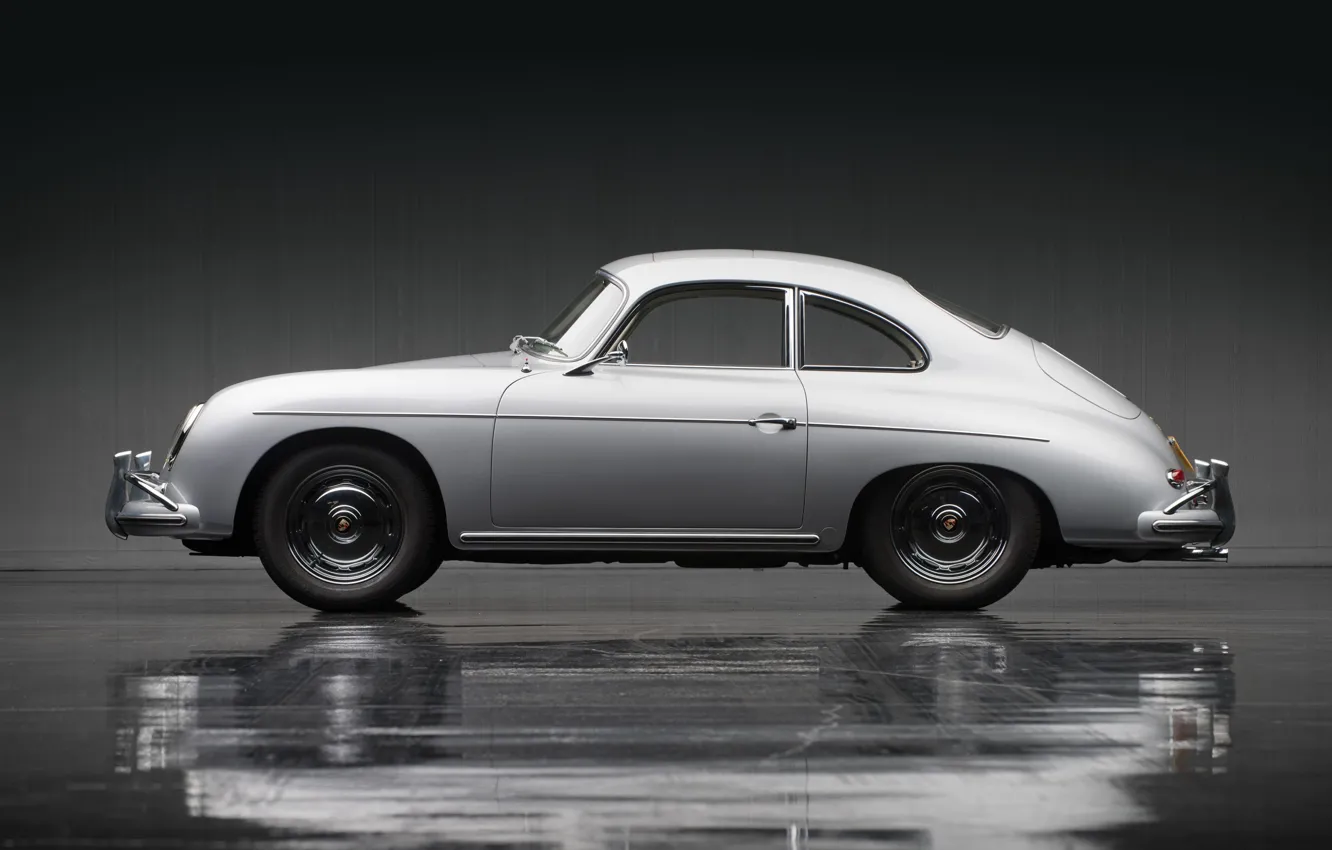 Фото обои Porsche, 1957, 356, profile, Porsche 356A 1600 Super Coupe