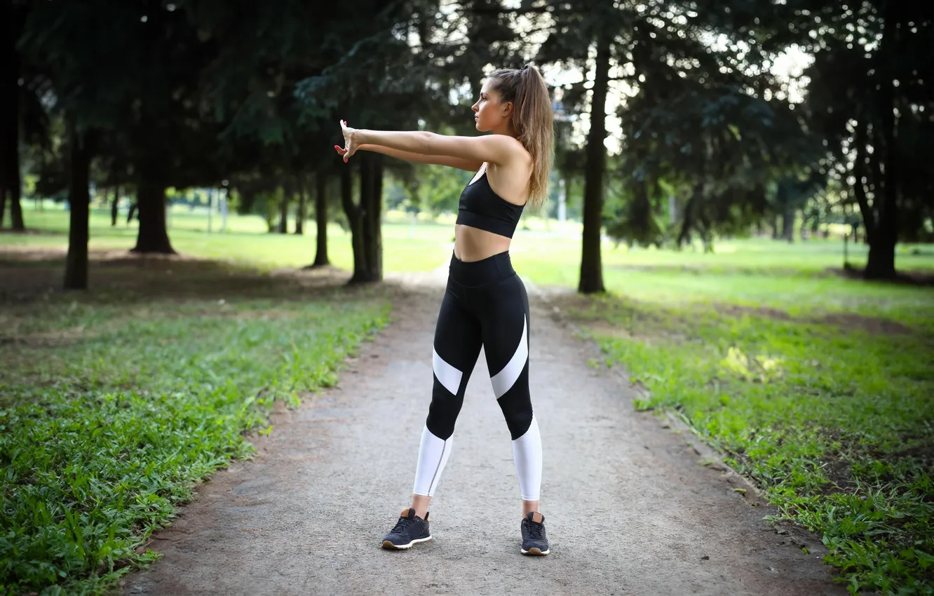 Фото обои gym, leggings, buttock, woman fitness, activewear, woman exercises, woman streching, woman workout