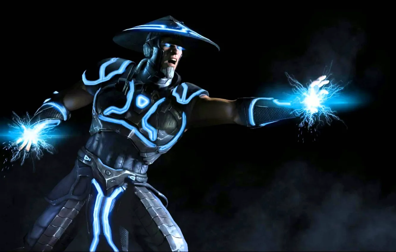 Фото обои future, Raiden, god of thunder, Mortal Kombat X