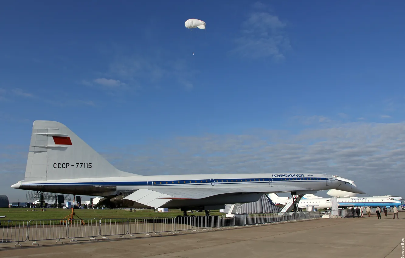 Фото обои самолёт, авиасалон, Аэрофлот, пассажирский, советский, сверхзвуковой, МАКС 2013, Москва.