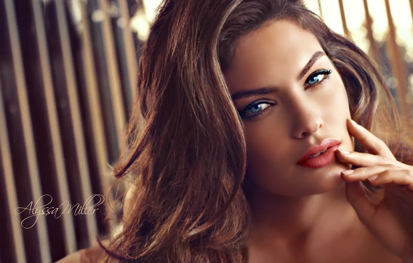 Фото обои Girl, Sexy, Model, Face, Alyssa Miller