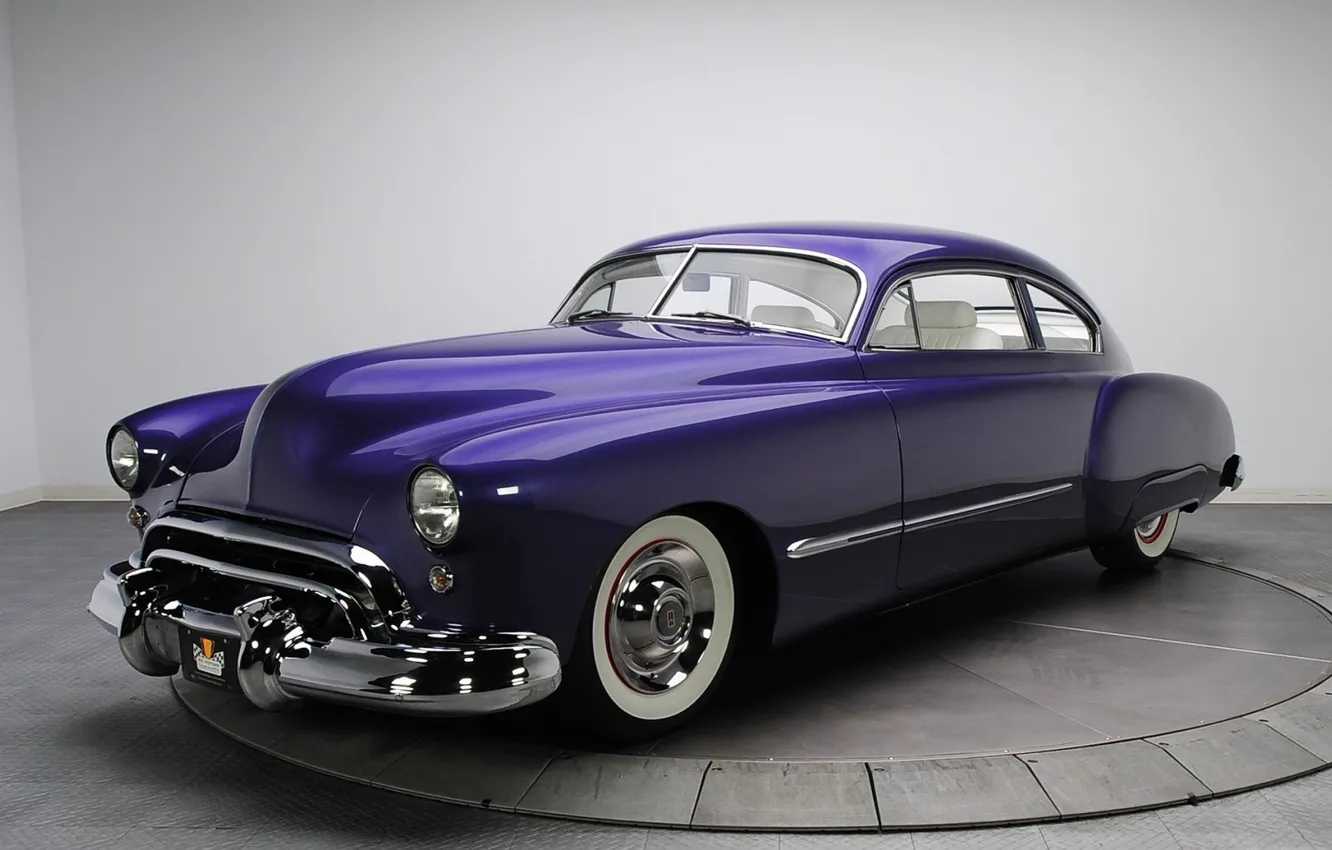 Фото обои Purple, Coupe, Old, Oldsmobile, Vehicle