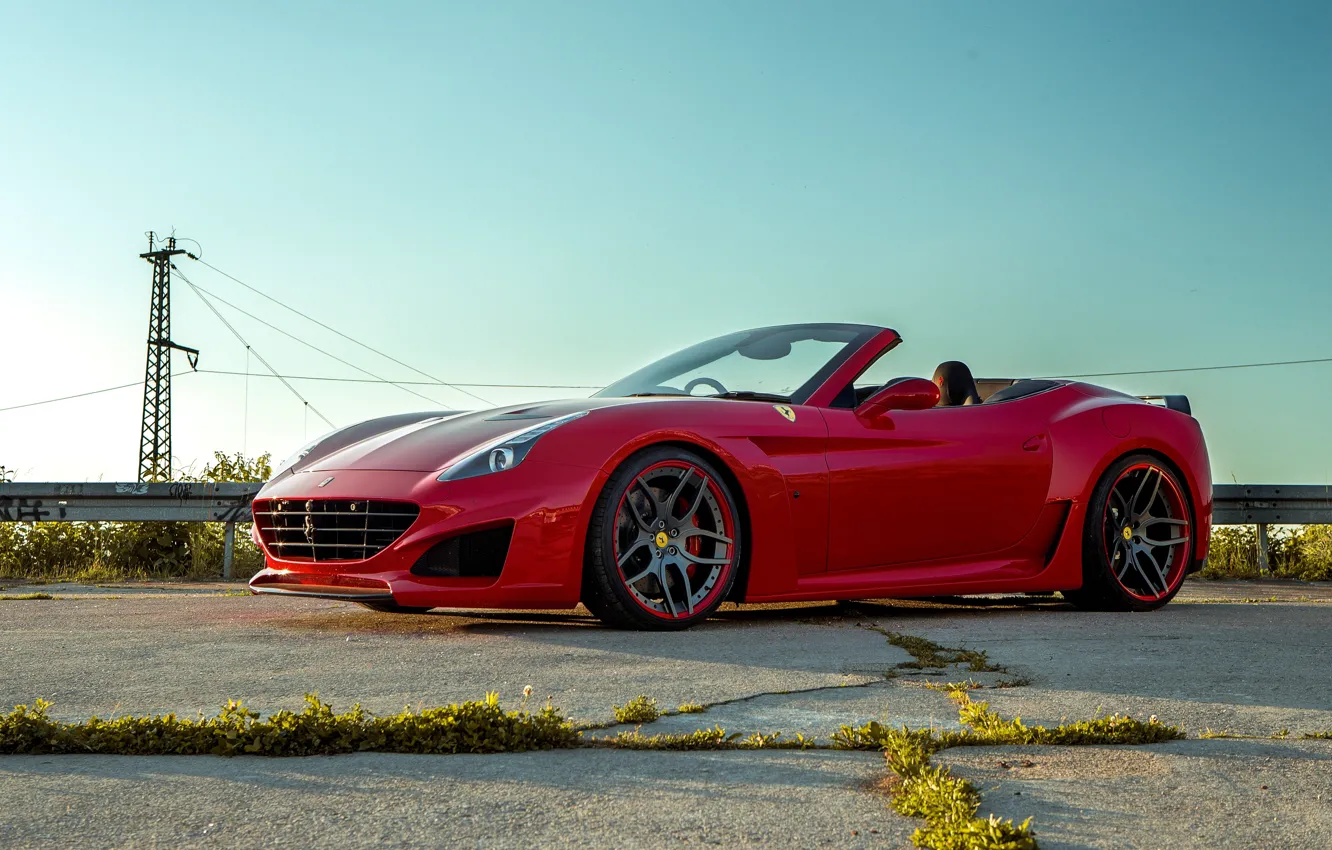 Фото обои Ferrari, феррари, калифорния, California, Novitec Rosso, Pininfarina, 2015