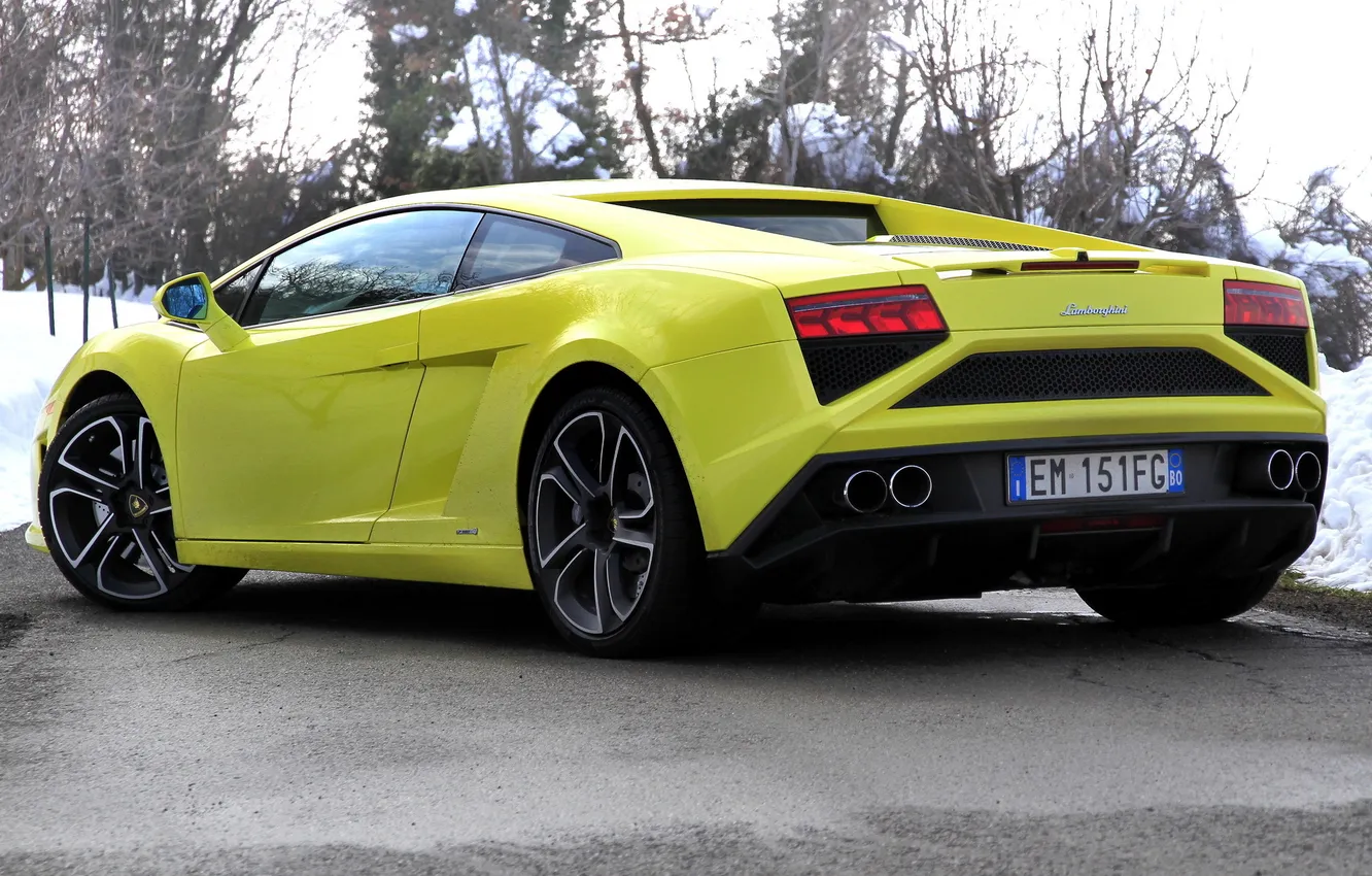 Фото обои Lamborghini, Gallardo, задок, ламборгини, LP560-4