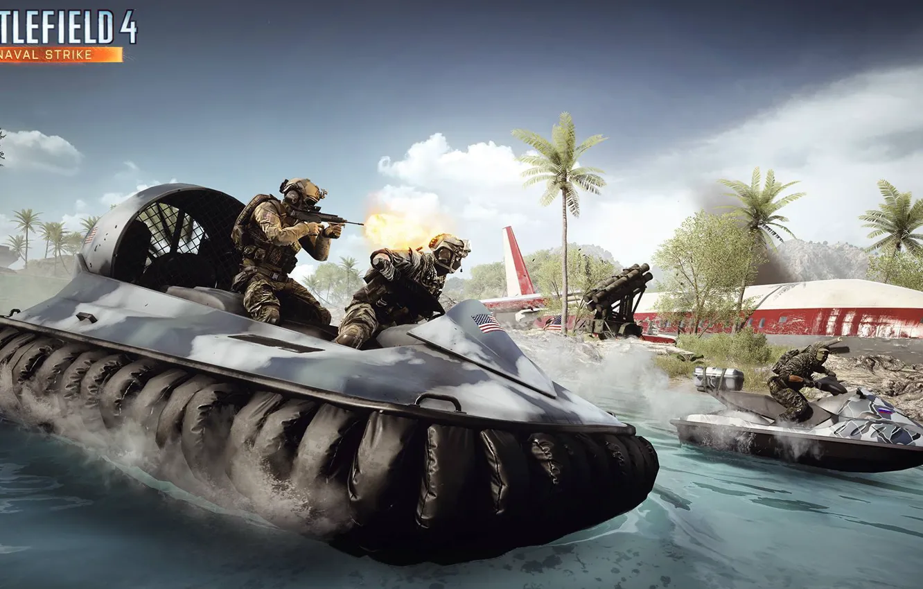 Фото обои катер, Electronic Arts, Battlefield 4, naval strike
