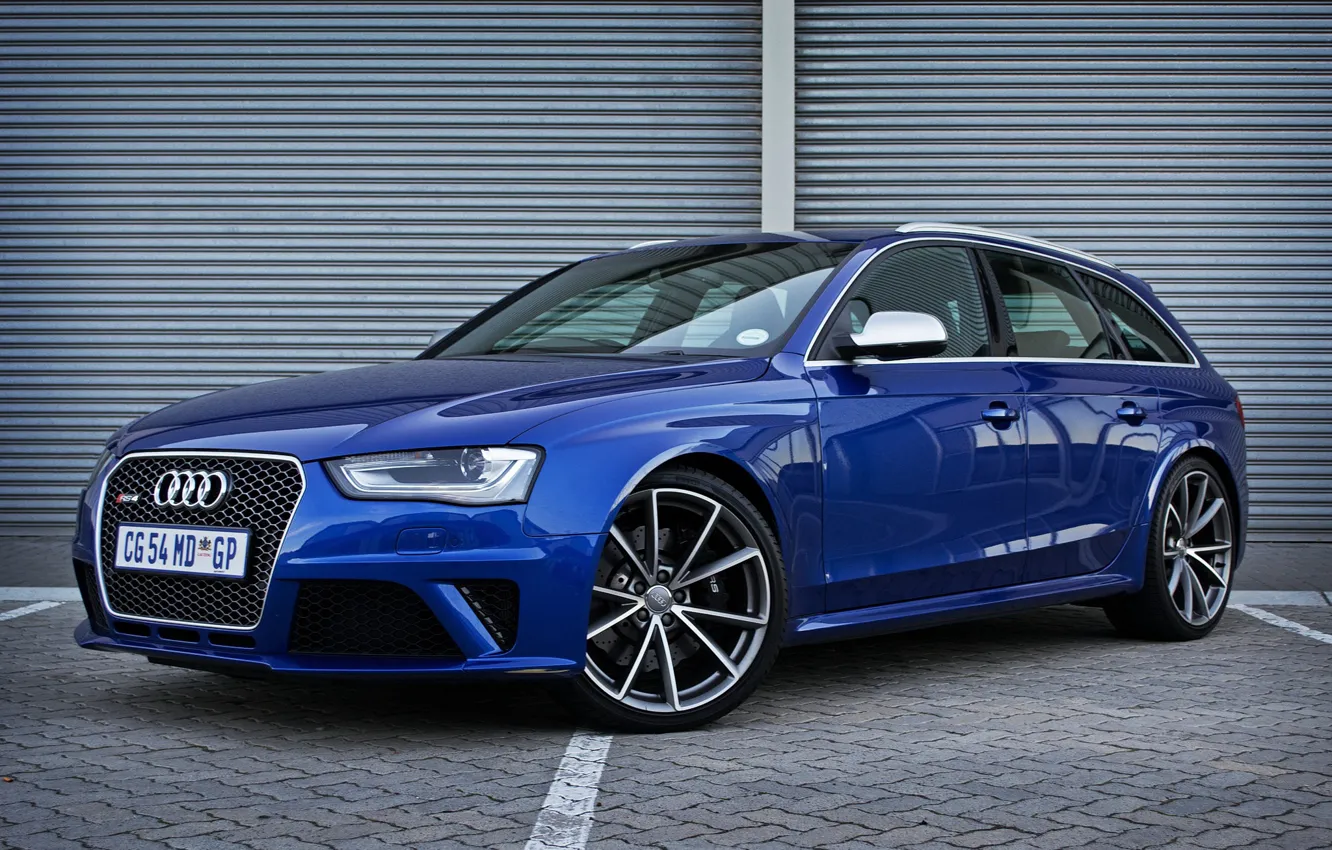 Фото обои Audi, Blue, RS 4, Avant