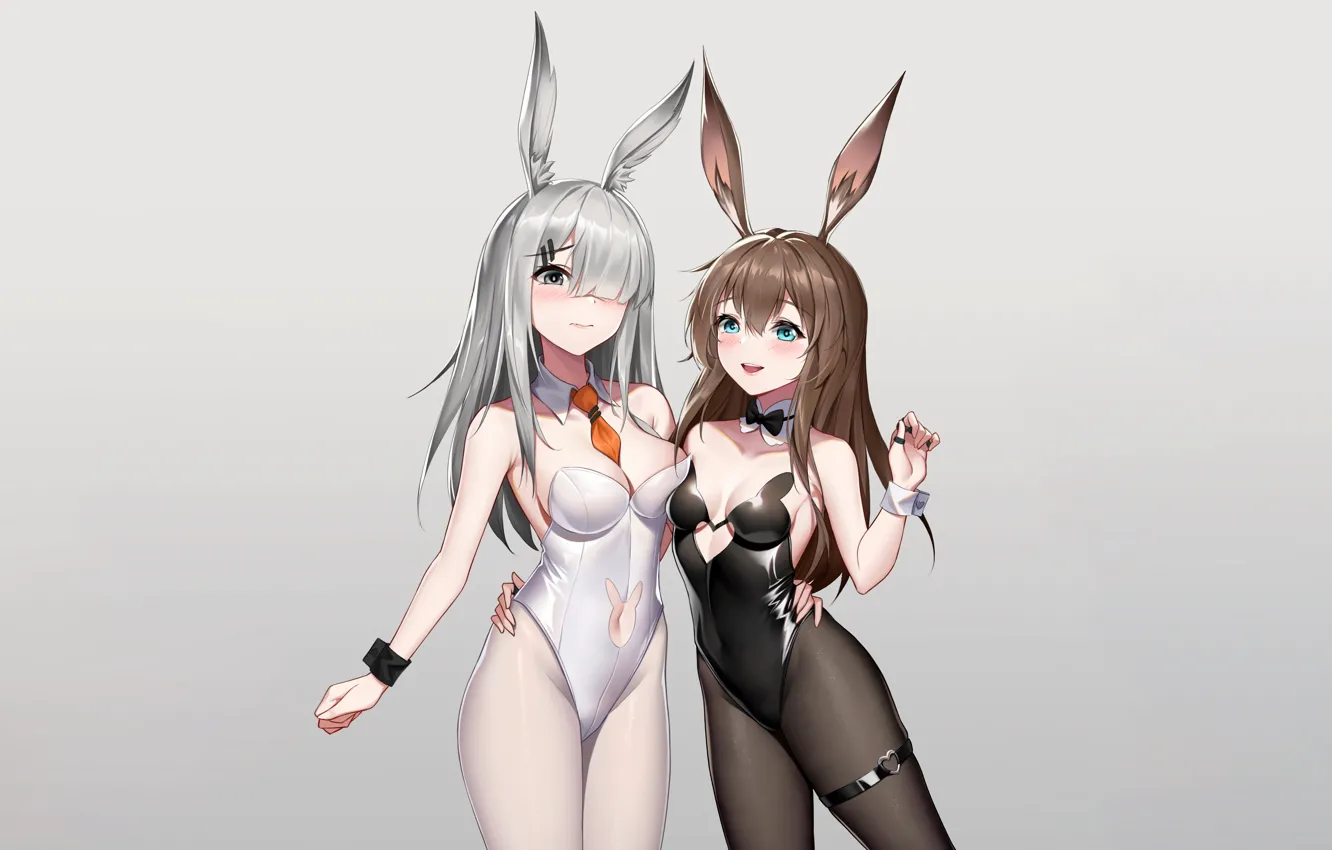 Фото обои sexy, cleavage, long hair, girls, brown hair, boobs, anime, beautiful