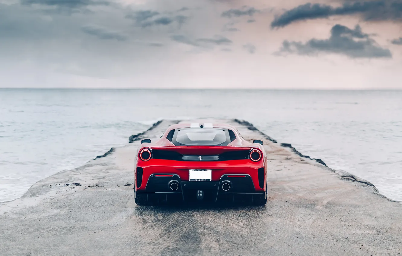 Фото обои car, wallpaper, Ferrari, supercar, 488, Pista