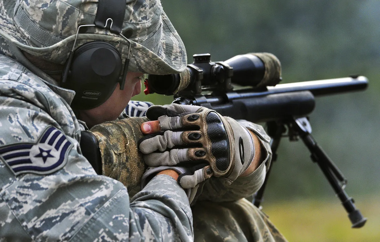 Фото обои United States Air Force, Sniper, M24