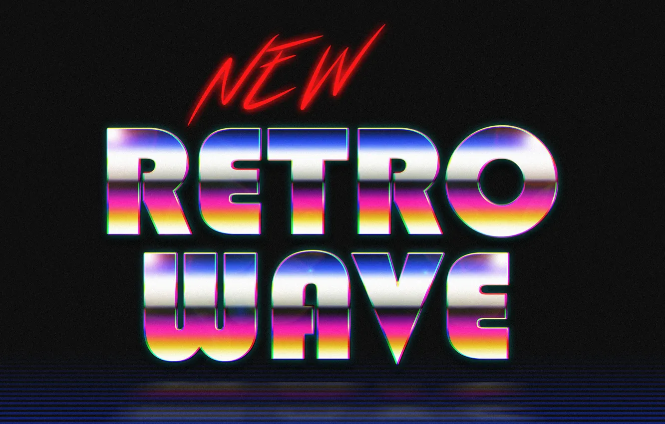 Фото обои Солнце, Музыка, Звезды, Неон, Космос, Фон, Synthpop, VHS