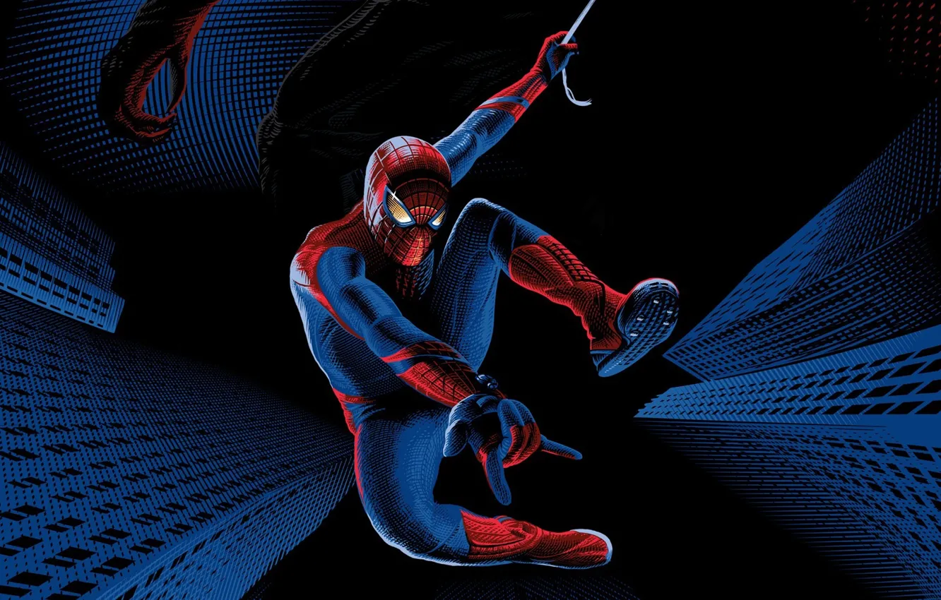 Фото обои паутина, Ящер, костюм, супергерой, The Amazing Spider-Man, Andrew Garfield, Новый Человек-паук, Эндрю Гарфилд