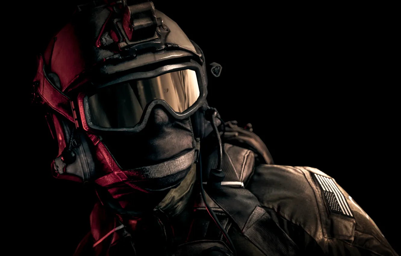 Фото обои очки, солдат, шлем, экипировка, Battlefield 4