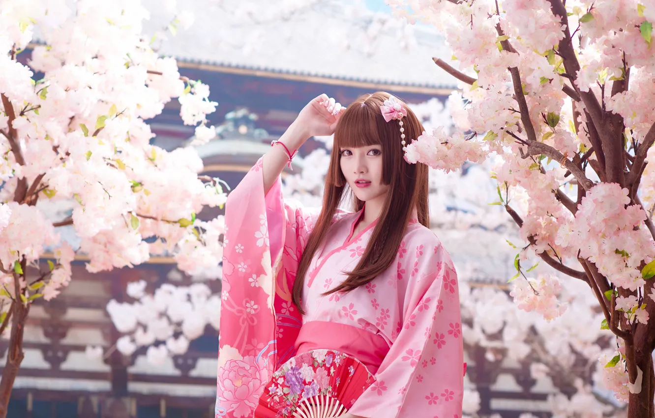 Фото обои взгляд, девушка, свет, деревья, ветки, природа, лицо, стиль