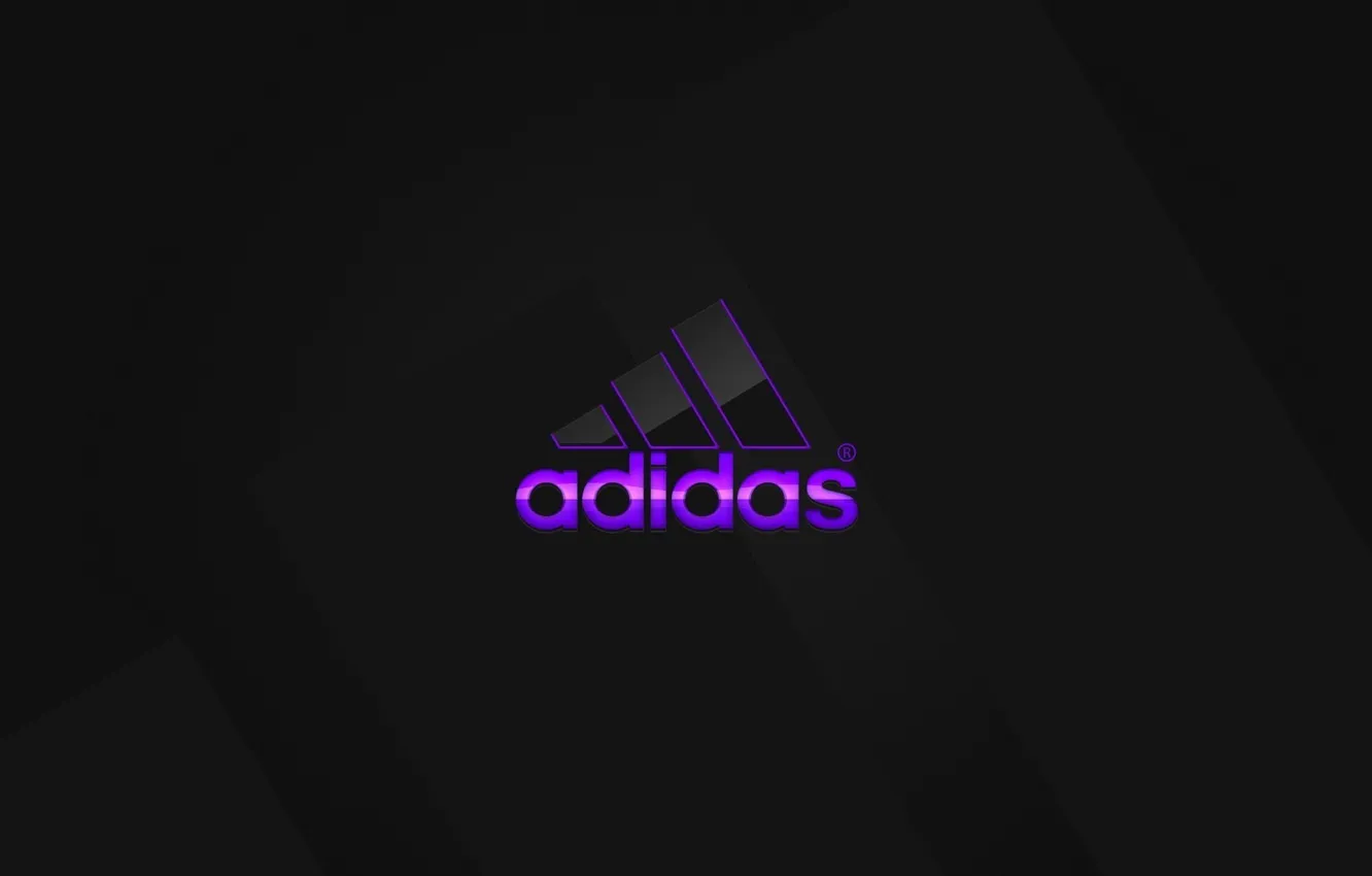 Фото обои фиолетовый, лого, logo, адидас, adidas