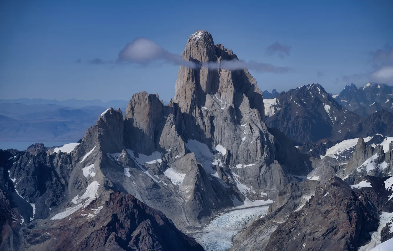 Фото обои небо, снег, горы