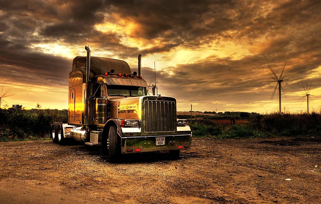 Фото обои truck, tractor, Kenworth, transport, trailer, SEMI, Кенворт, грУзовик