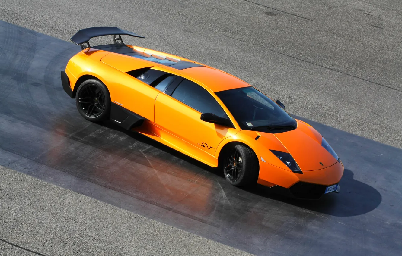 Фото обои Lamborghini, Orange, LP670-4