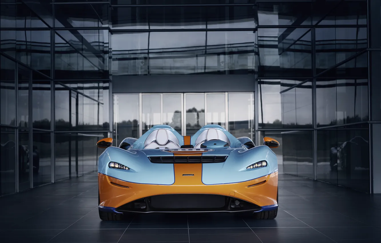 Фото обои McLaren, спорткар, MSO, Gulf, 2020, Elva, McLaren MSO Elva Gulf Theme, McLaren MSO