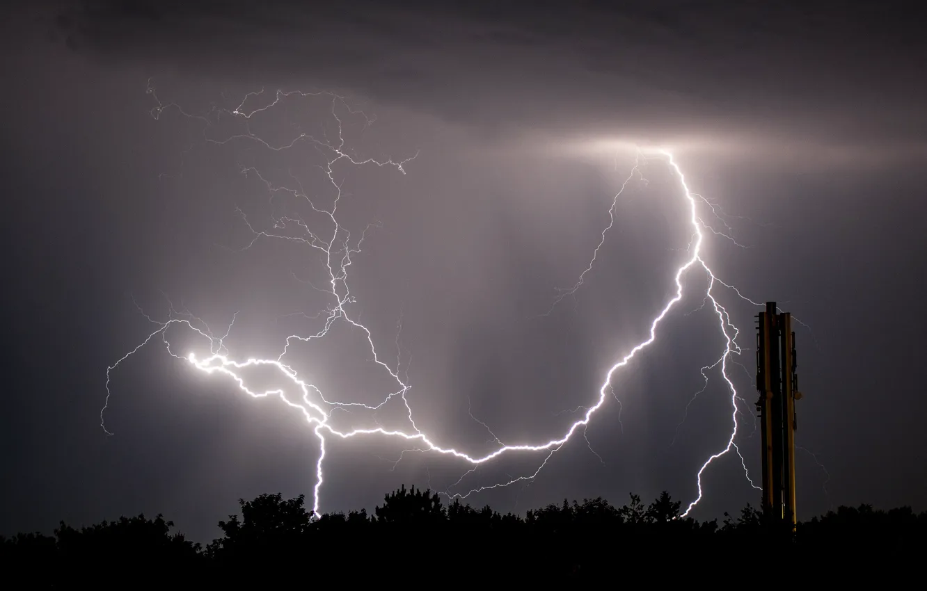 Фото обои storm, lightning, power, mother nature