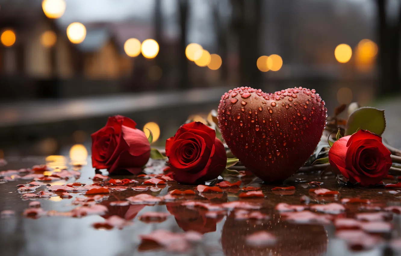 Фото обои любовь, романтика, сердце, red, love, happy, День святого Валентина, heart