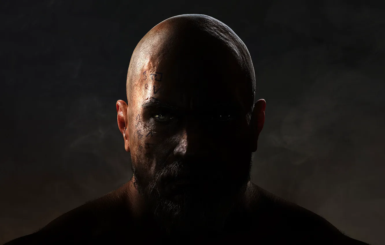 Фото обои background, man, tattoo, video game, Lords of the Fallen