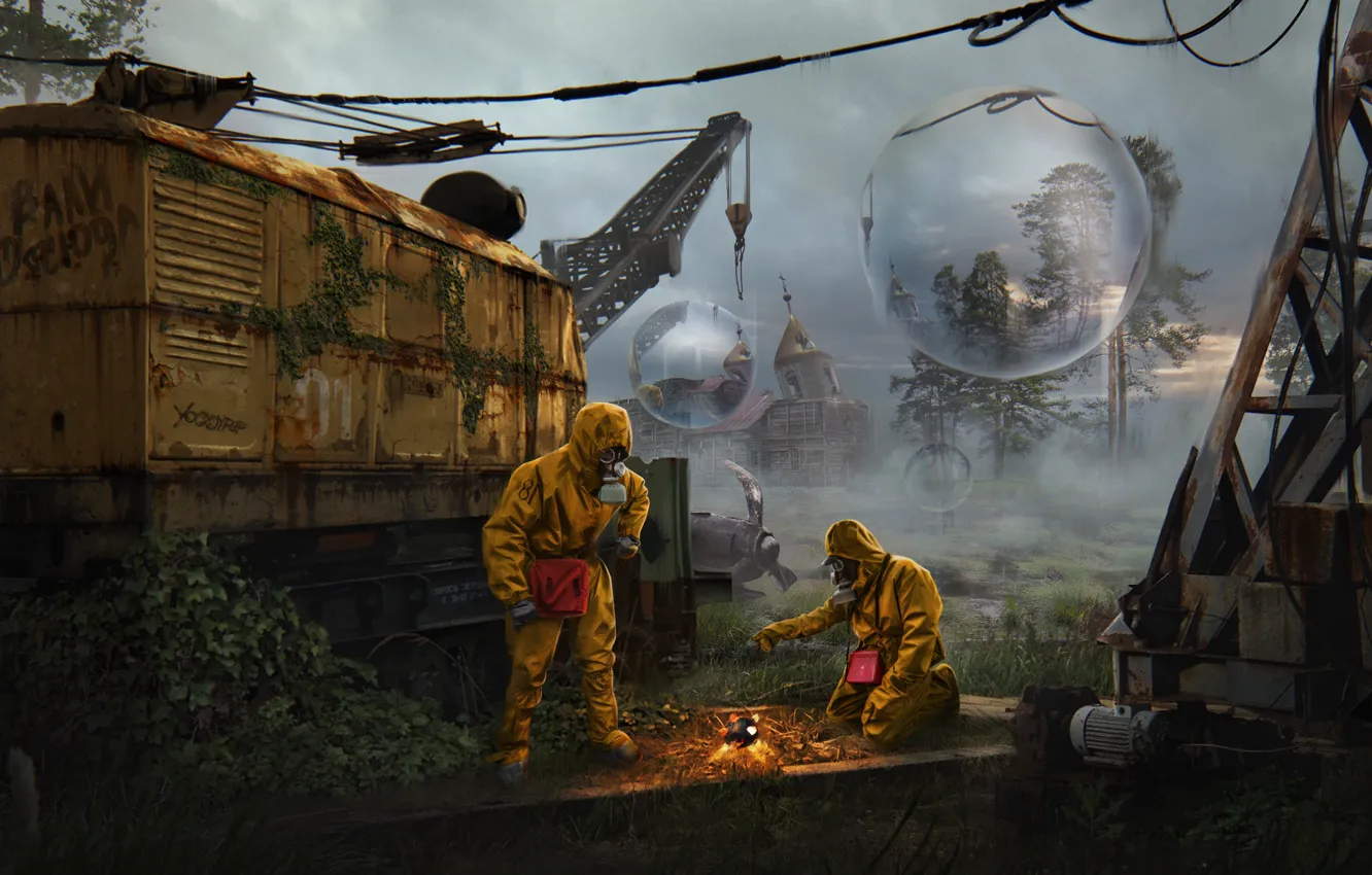Фото обои сталкер, метро 2033, concept art, сталкер 2, bondarts, stallker, stallker 2, pavelbond