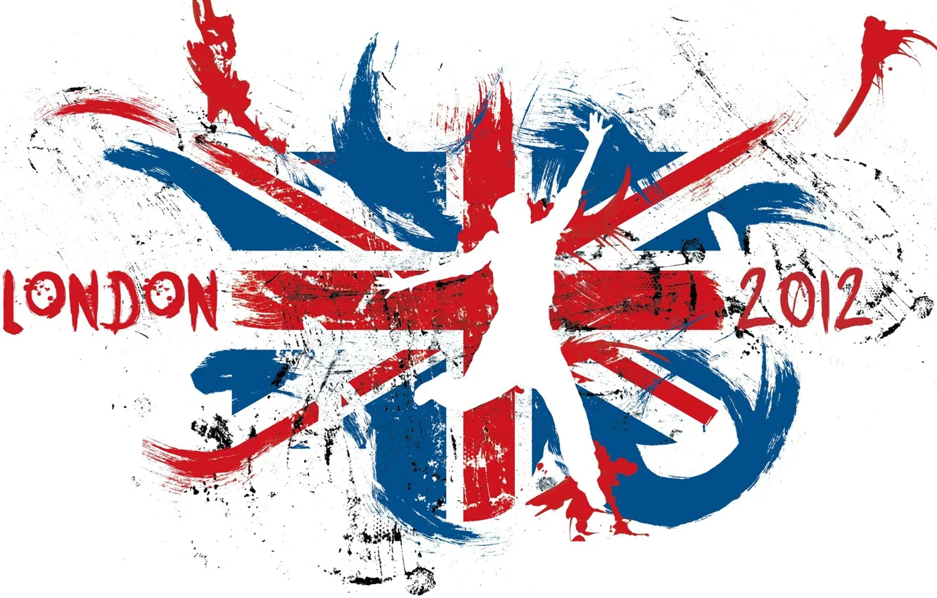 Фото обои лондон, флаг, лого, олимпиада, 2012, великобритания