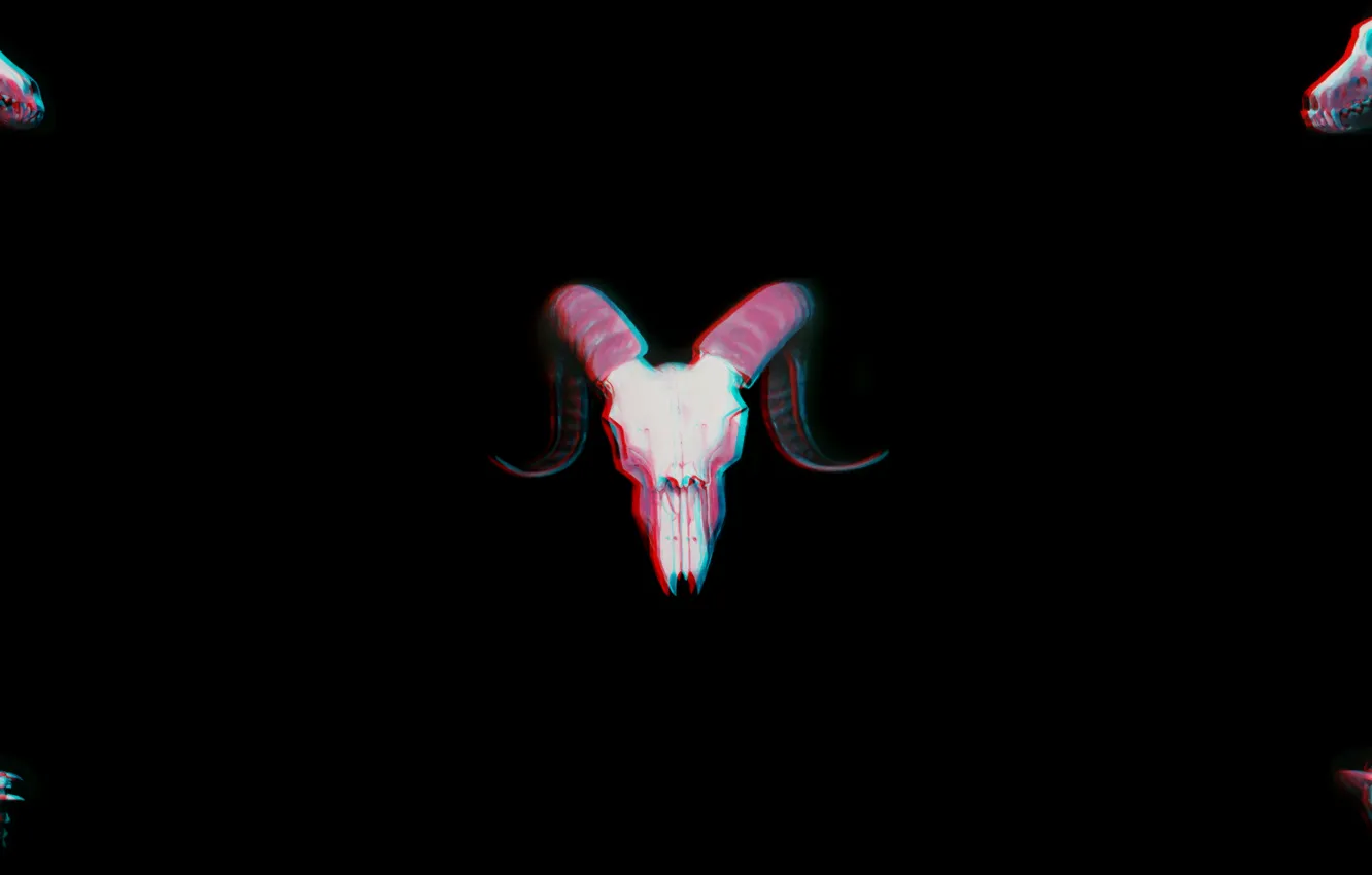 Фото обои Минимализм, Черепа, Чёрный, Арт, Art, Black, Skull, Wallpaper