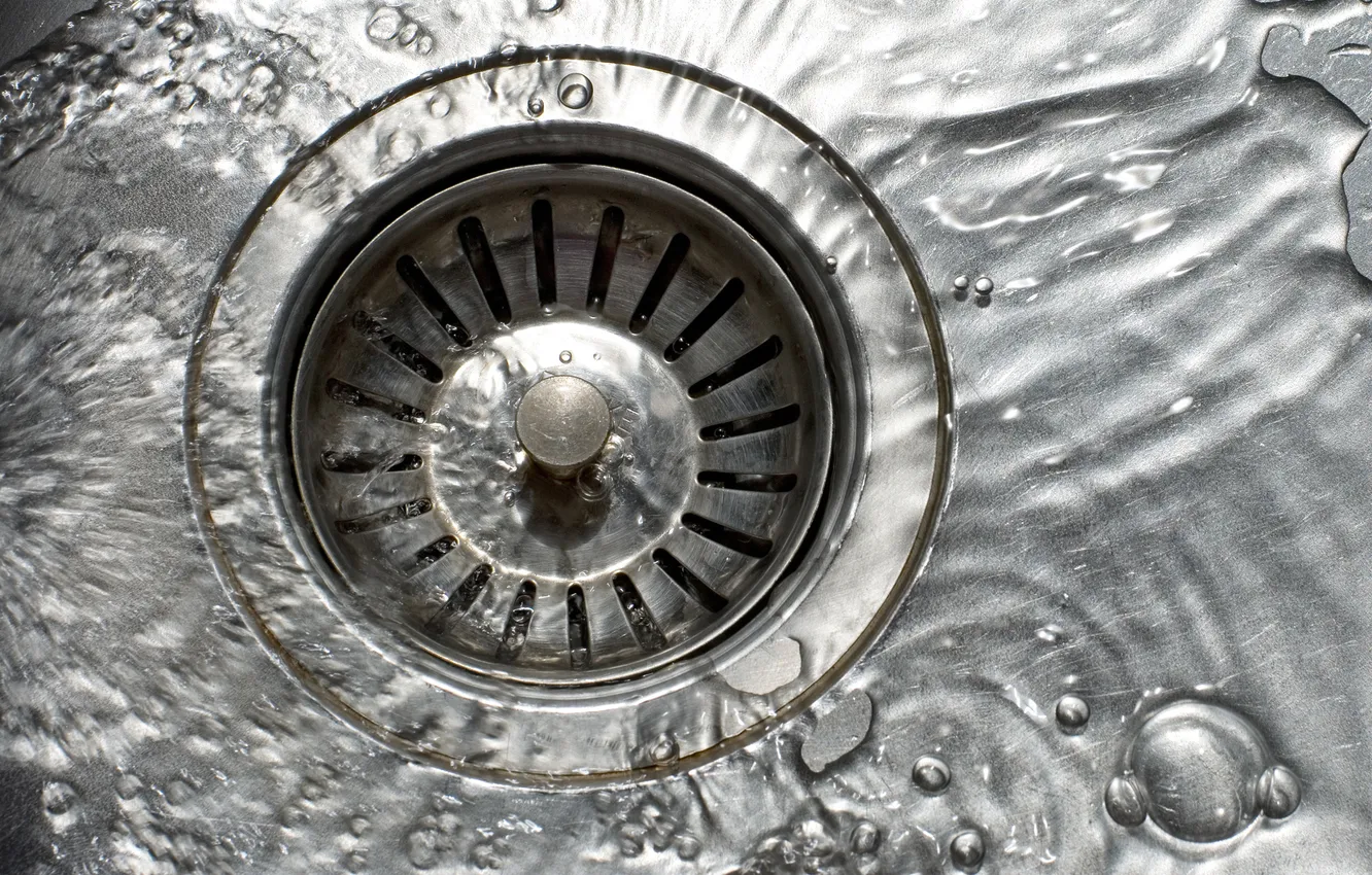 Фото обои water, sink, stainless steel