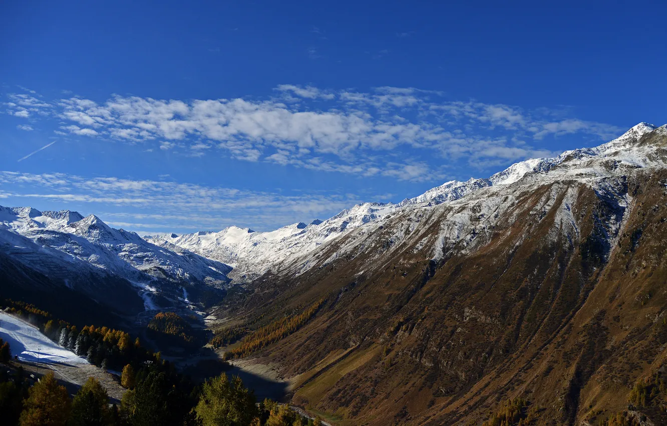 Фото обои горы, Альпы, Тироль, Ötztal, Эцталь
