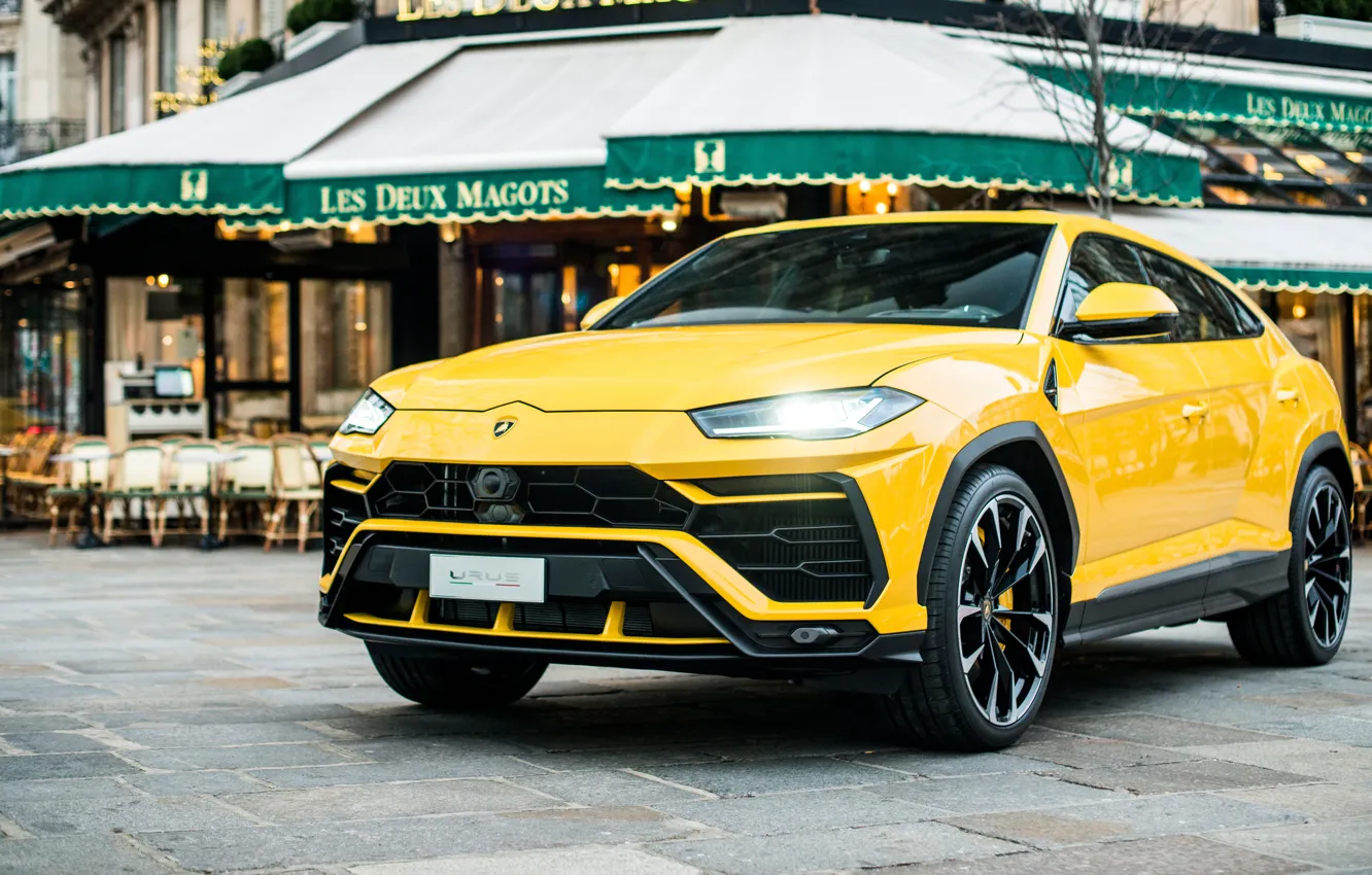 Фото обои Париж, Lamborghini, 2018, Urus