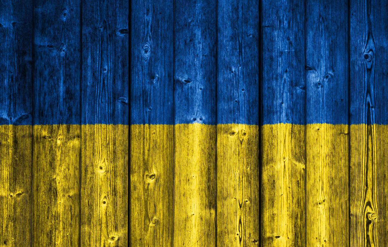 Фото обои Wood, Ukraine, Flag, Ukrainian, Wooden, Flag Of Ukraine, Ukrainian Flag