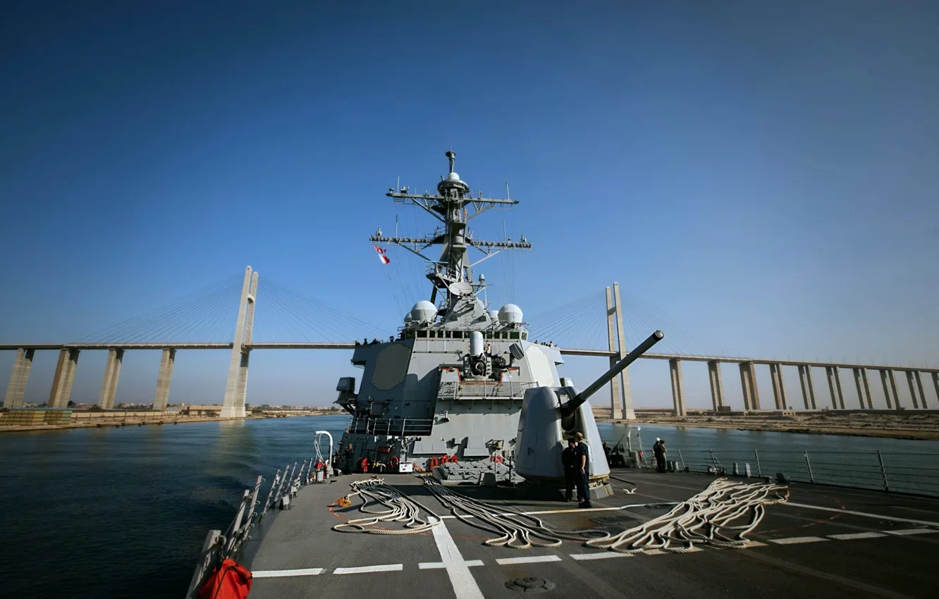 Фото обои эскадренный, миноносец, USS Carney, DDG-64
