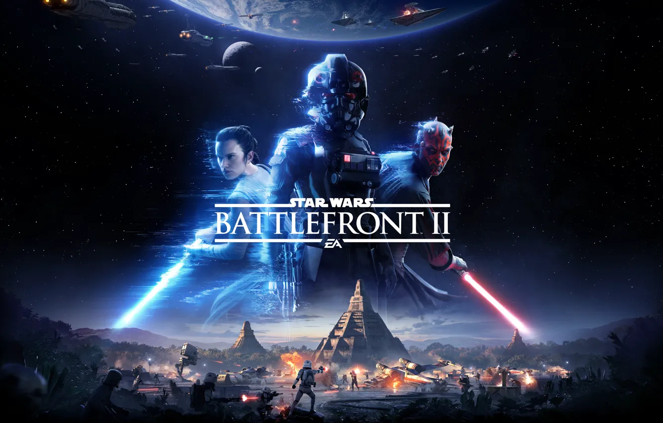Фото обои Star Wars, Game, Electronic Arts, 2017, EA, Star Wars: Battlefront II, Thevideogamegallery.com