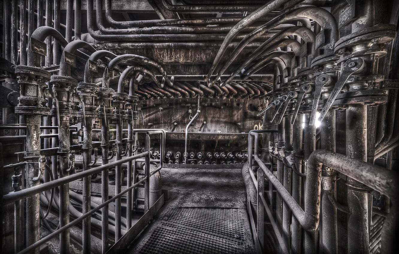 Фото обои фон, завод, фабрика