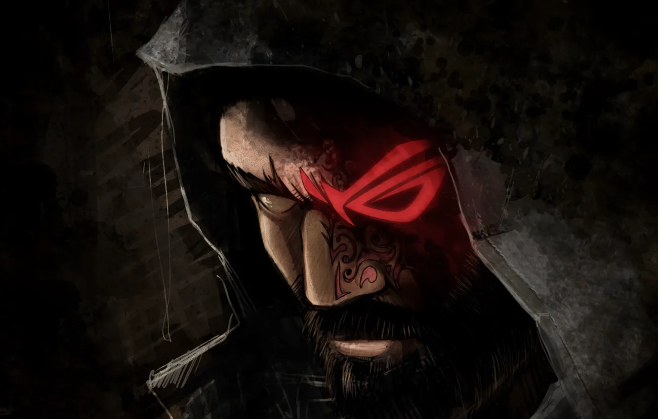 Фото обои dark, wallpaper, ASUS, ROG