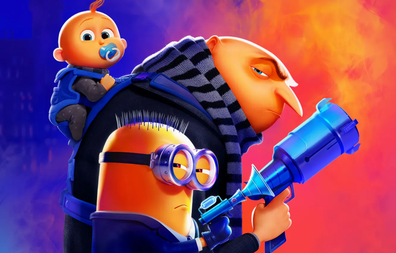 Фото обои Gun, baby, Despicable me 4